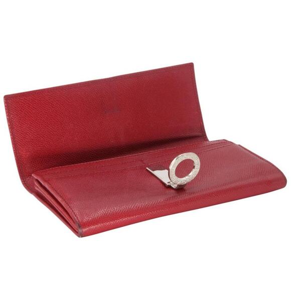 BVLGARI Flap Leather Saffiano Logo Wallet BV-0208N-0020 - Picture 6 of 10